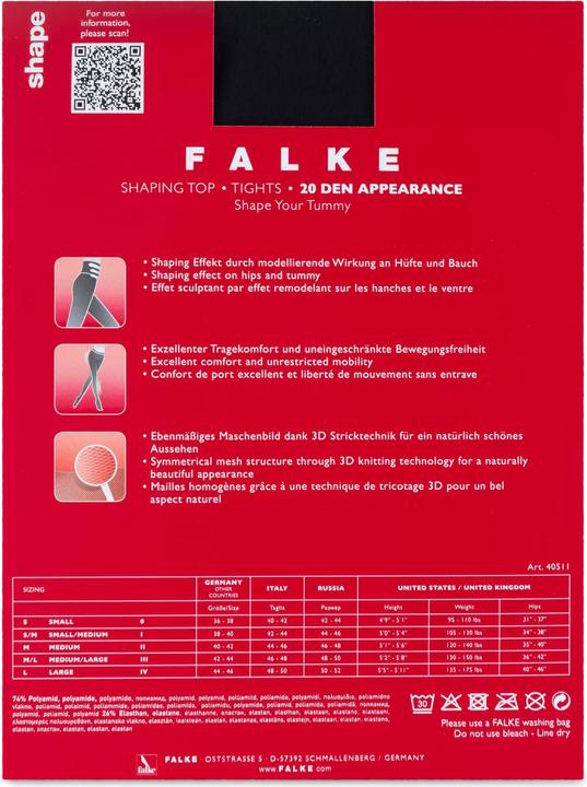 Produktbild Falke Shaping Top 20 TI (20 DEN, 36 - 38)