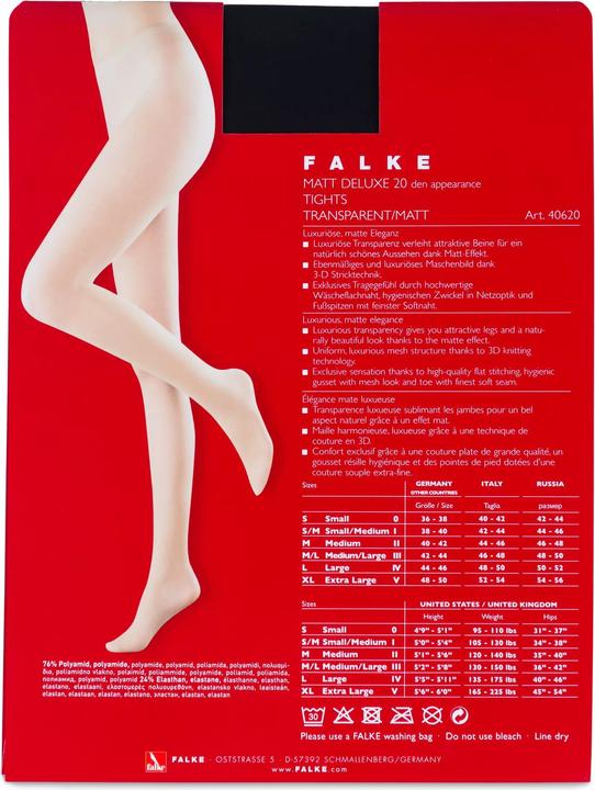 Actual product image Falke Matt Deluxe 20 TI (20 DEN, 44 - 46)
