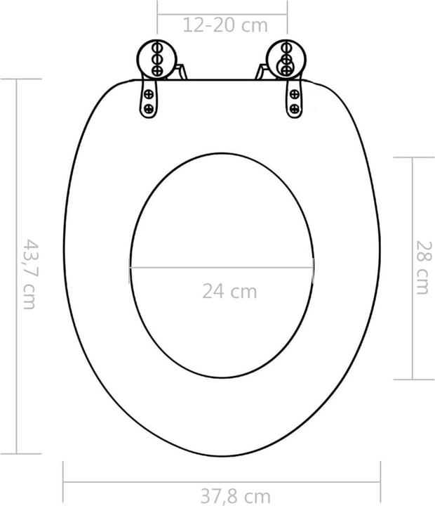 Actual product image VidaXL Toilettensitz