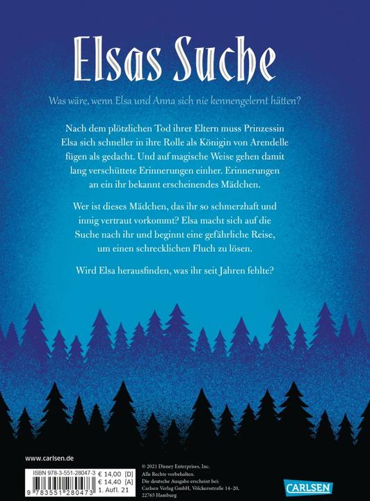 Produktbild Disney – Twisted Tales: Elsas Suche (Die Eiskönigin) (Deutsch, Walt Disney, Jen Calonita, Ronald Gutberlet, 2021)