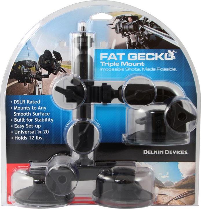Image du produit Delkin Support à ventouse triple Fat Gecko (Support de montage)