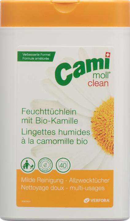 Produktbild Cami-Moll clean Feuchttücher neue Formel (40 Stück)