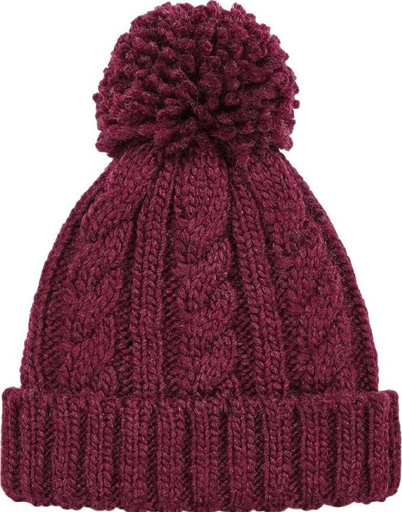 Actual product image Beechfield Unsiex Pom-pom Hat With Cable Knit Adult (One size)