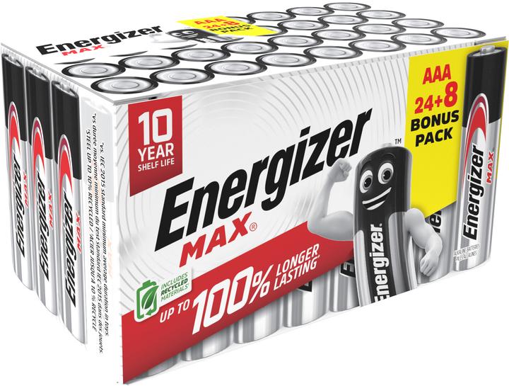 Actual product image Energizer Max (32 pcs., AAA, 1300 mAh)