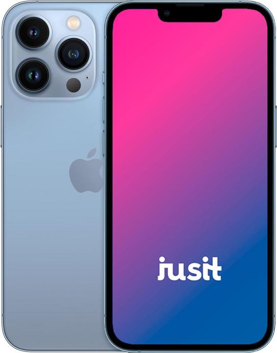 Produktbild jusit iPhone 13 Pro (256 GB, Sierra Blue, 6.10", 12 Mpx, SIM + eSIM, C / Gut)