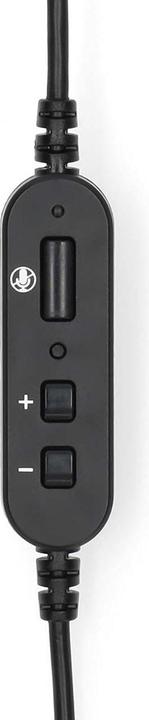 Produktbild Nedis PC-Headset - Im Ohr - Mono - USB Type-A/USB Type-C - Klappbarer Mikrofon - Schwarz (Kabelgebunden, USB-C)