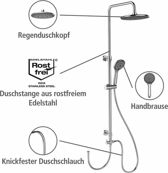 Produktbild Wenko Water Saving Duschsystem chrom