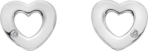 Image du produit Hot Diamonds Boucles d'oreilles en forme de coeur avec amulette en diamant (Argent 925)