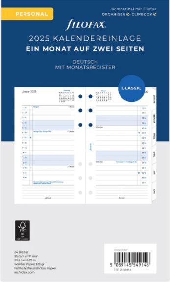 Filofax MESE/2S.+REGISTRO (Tedesco)