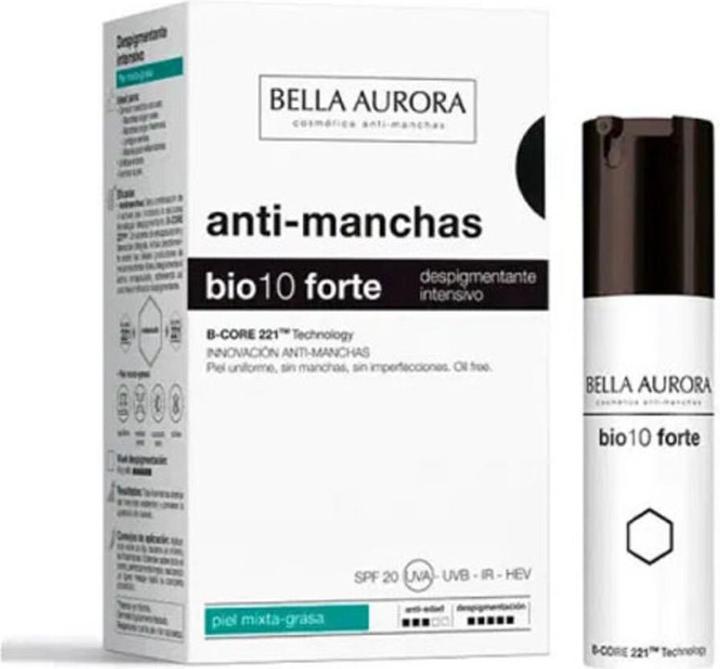 Immagine prodotto Bella Aurora BIO10 FORTE despigmentante intensivo piel mixta 30 ml (30 ml, Crema da giorno)
