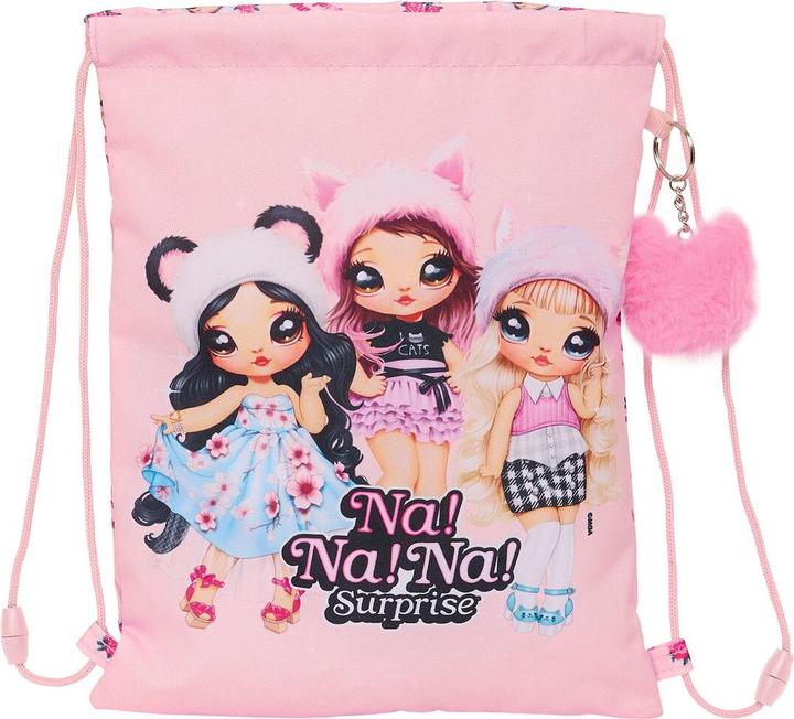 Surprise! Rucksacktasche mit Bändern Na!Na!Na! Surprise Fabulous Rosa 26 x 34 x 1 cm