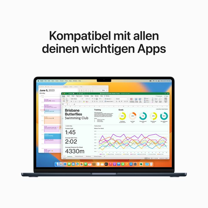Produktbild Apple MacBook Air – 2023 (15", M2, 8 GB, 512 GB, DE)