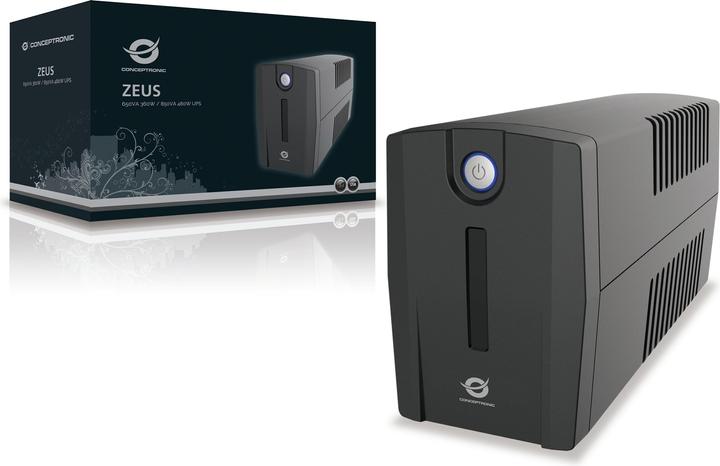 Produktbild Conceptronic ZEUS UPS 850VA 2xSchuko Socket (850 VA, 480 W, Line-Interaktiv USV)