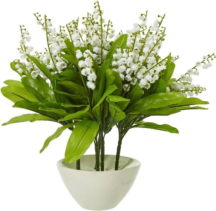 Actual product image Hill Interiors Lily Of The Valley Artificial Flower (32 cm)