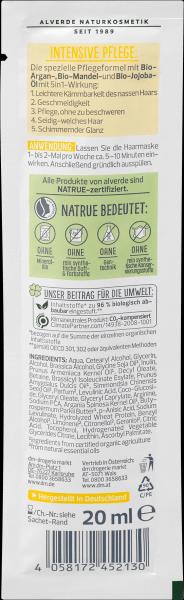 Actual product image dm alverde Hair Mask Nutri-Care BB 5in1 Organic Almond, Organic Argan (20 ml)