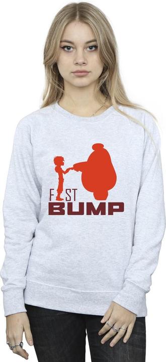 Actual product image Disney Womens/Ladies Big Hero 6 Baymax Fist Bump Cutout Sweatshirt (L)