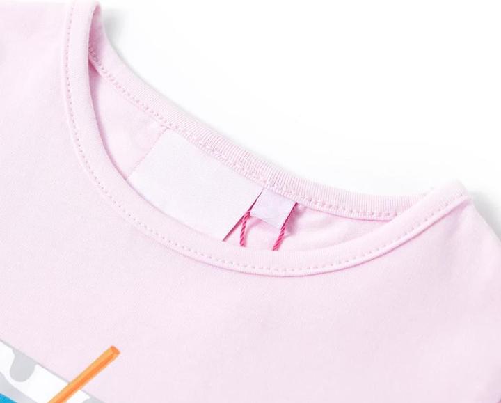 Produktbild VidaXL Kinder-T-Shirt Zartrosa 116,Material: 95 % Baumwolle. 5 (116)