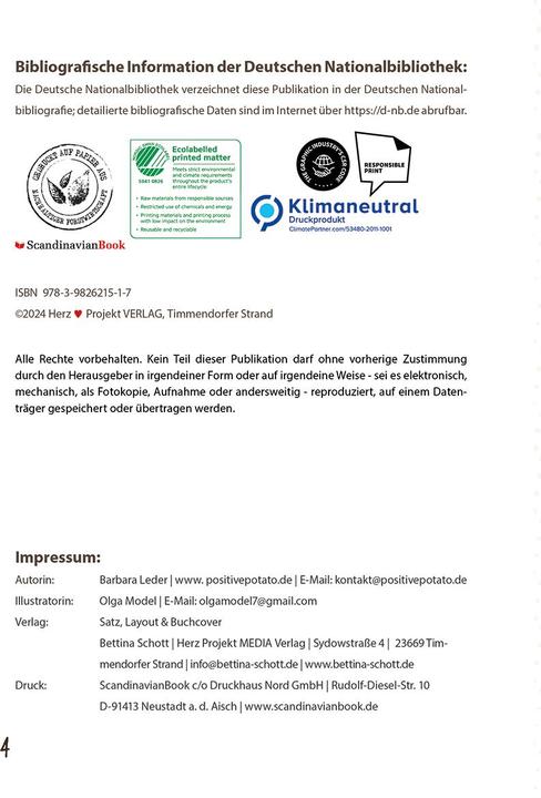 Produktbild Positive Potato Kartoffelstärke siegt immer! (Deutsch, Barbara Leder, 2024)