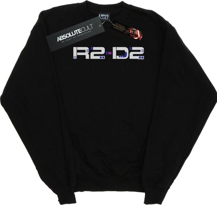 Actual product image Star Wars Mens The Rise Of Skywalker R2-D2 Text Logo Sweatshirt (XXL)