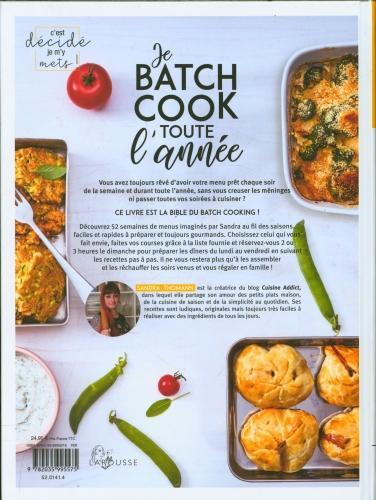 Image du produit Larousse pratique Je batch cook toute l'année : 52 menus au fil des saisons (Français, Thomann Sandra, 2020)