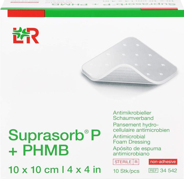Actual product image 1001 Artikel Medical Suprasorb P + Phmb 10x10, 10 pcs VER (10 x)