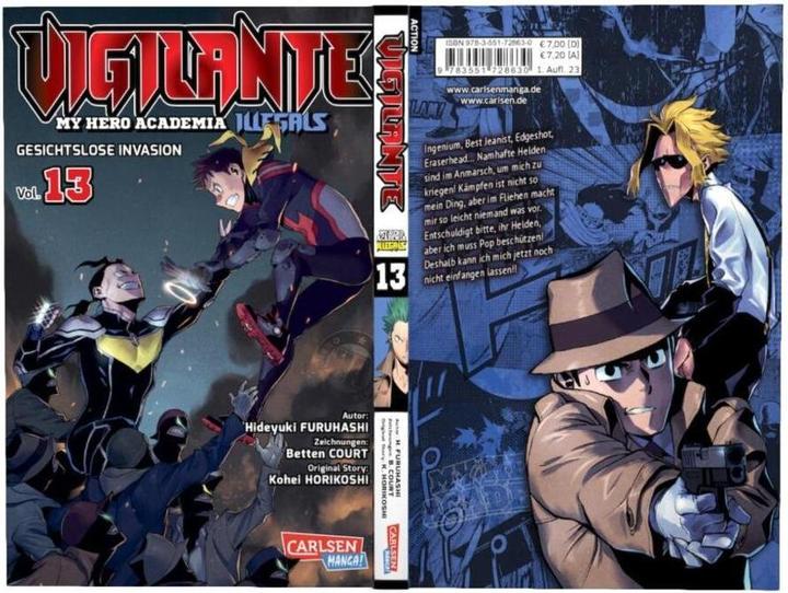 Produktbild Vigilante - My Hero Academia Illegals 13 (Deutsch, Betten Court, Hideyuki Furuhashi, Kohei Horikoshi, Antje Bockel, 2023)