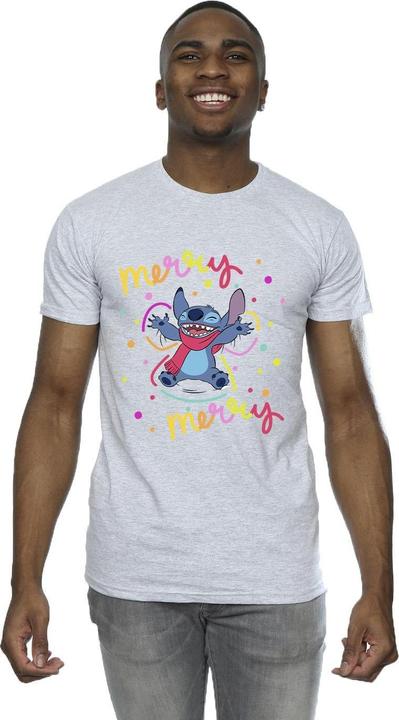 Image du produit Disney - T-shirt LILO & STITCH MERRY RAINBOW - Homme (4XL)