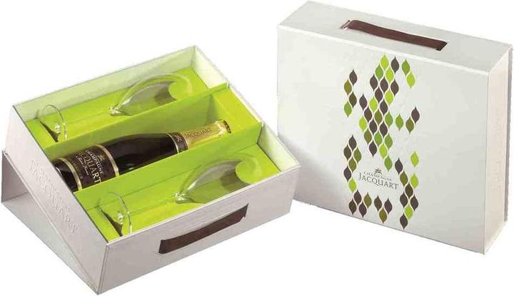 Jacquart Champagne Brut Mosaïque con 2 bicchieri 28cl (1 x 75 cl)