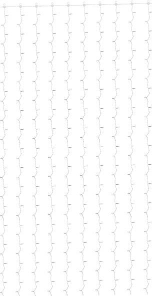 Actual product image Luminea WLAN LED light curtain, 300 LEDs, CCT, App, dimmable, IP44, 3 x 3 m (9 m)