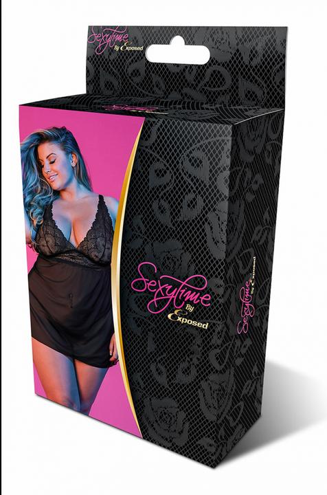 Actual product image Magic Silk Baby Doll w/ Fly Away Back & G-Set (XXL)
