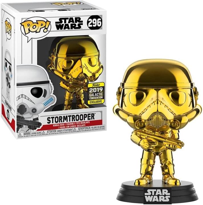 Produktbild Funko POP! Star Wars Stormtrooper (Chrome Gold) Exclusive Galactic Convention 2019
