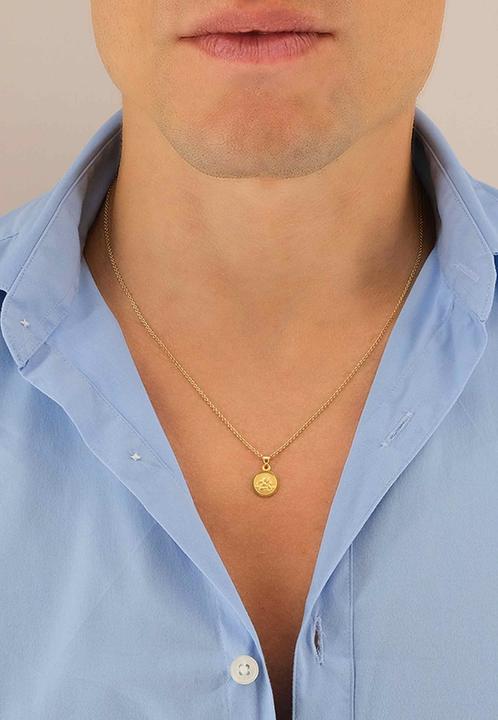 Produktbild Muau Pendant medal angel yellow gold 750, 10mm (750/18K Gelbgold)