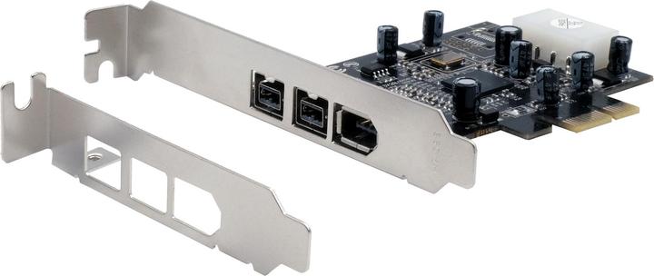 Actual product image Exsys GmbH PCI-Express FireWire 1394b/a card with 3 ports (TI)