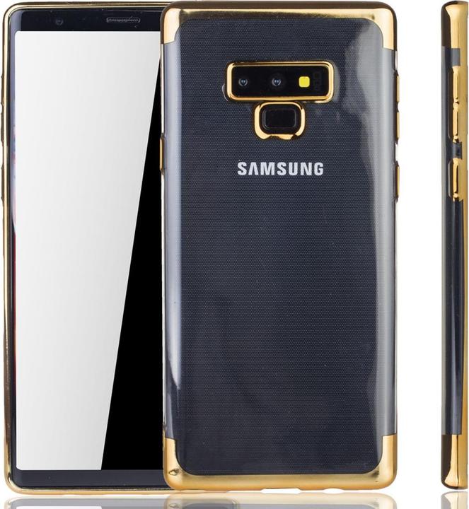 Actual product image König Design Mobile Cover Protective Case for Samsung Galaxy Note 9 Transparent Gold (Samsung Galaxy Note 9)