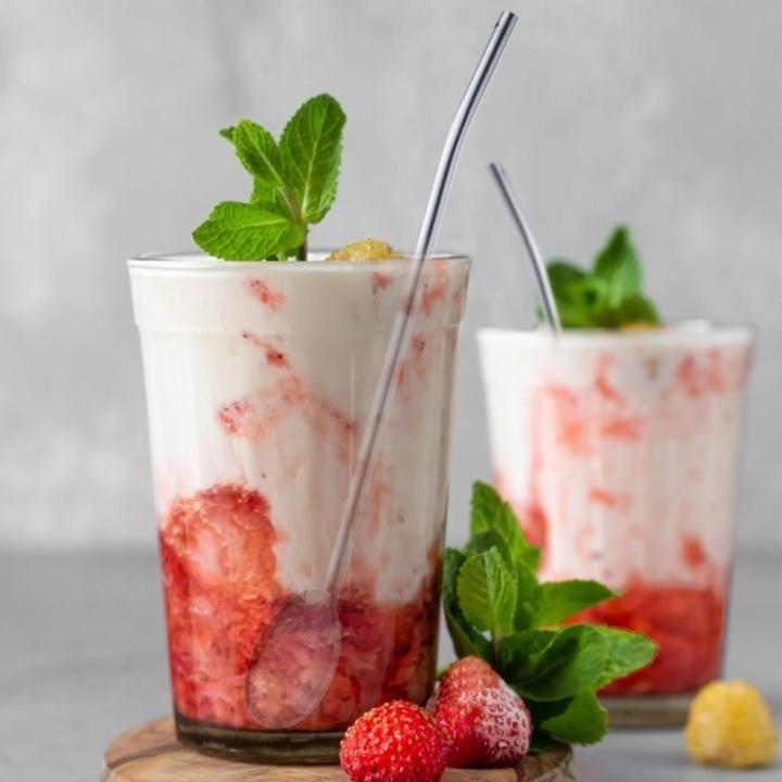 Immagine prodotto Westmark 4 Trinkhalmlöffel + 1 Reinigungsbürstchen (Frusta cocktail)