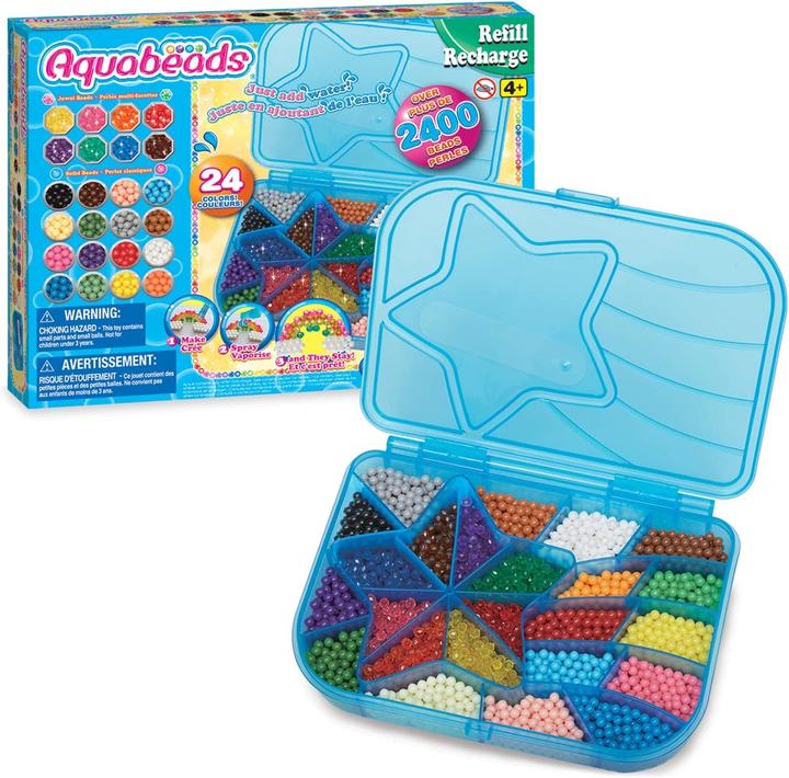 Immagine prodotto Aquabeads 2400 perline colorate per l'artigianato - set di ricarica