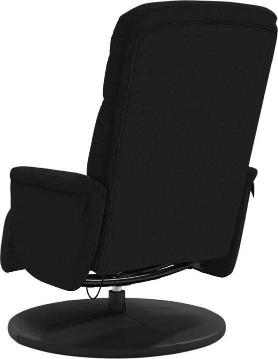 Image du produit VidaXL Fauteuil de massage avec repose-pieds Noir velours,couleur