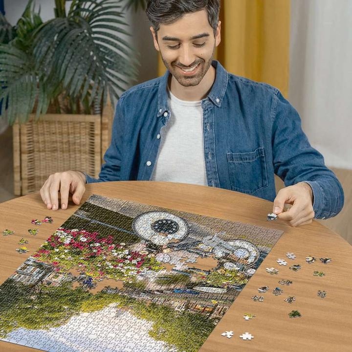 Actual product image Ravensburger Bicycle and flowers in Amsterdam (1000 pieces)