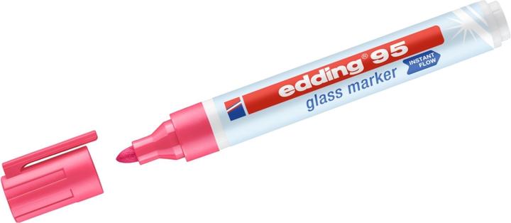 Produktbild Edding Filzstift Glasmarker 95 (Rosa, 3 mm, 1 x)