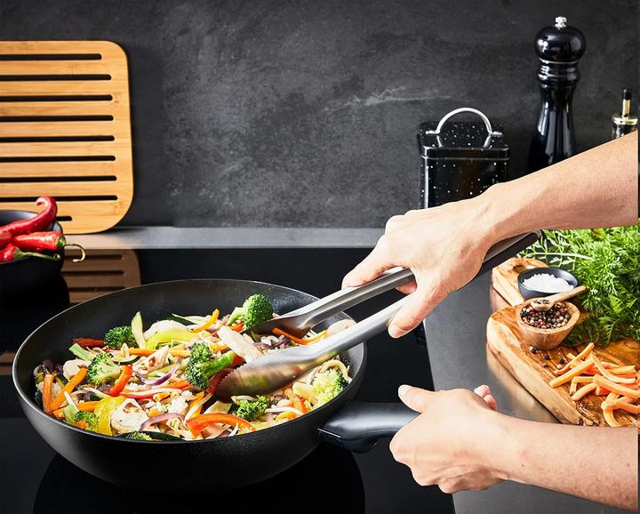 Produktbild Tefal Hard Titanium ON Wokpfanne 28cm (29 cm, Wok Pfanne, Aluminium)