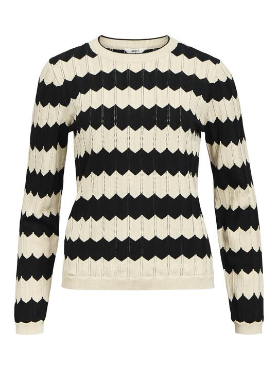 Object Gestreifter Strickpullover (L)