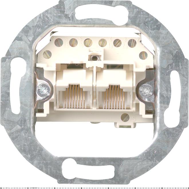 Image du produit Gira 018700 UAE/TAE 2x8-pol insert prise - Accessoires réseau