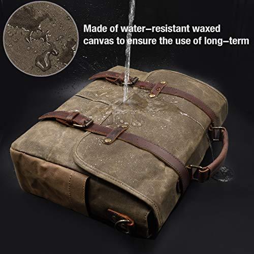 Produktbild Only-Bags.Store Herren Umhängetaschen Aktentasche Laptoptasche Wasserdichtes Segeltuch Grosse Arbeitstasche