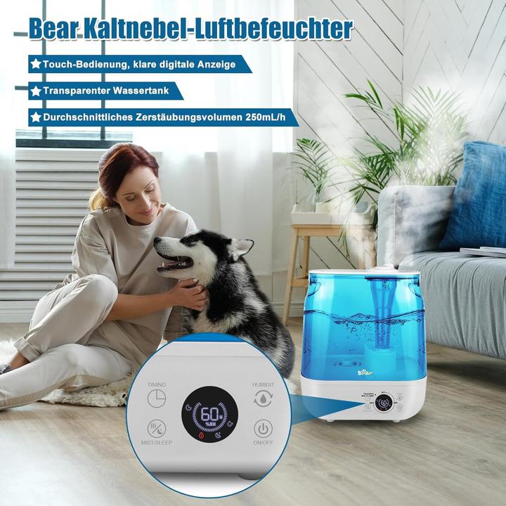 Actual product image Bear Rock Luftbefeuchter mit Schlafmodus