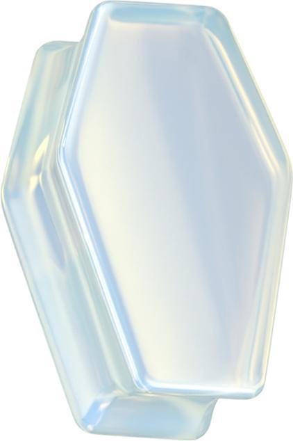 Image du produit Star Piercing Flared Plug Cercueil en pierre opalite (sans laiton, Minéral)