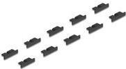 Actual product image Delock Dust cover for USB 3.0 type Micro-B socket without handle 10 pieces black
