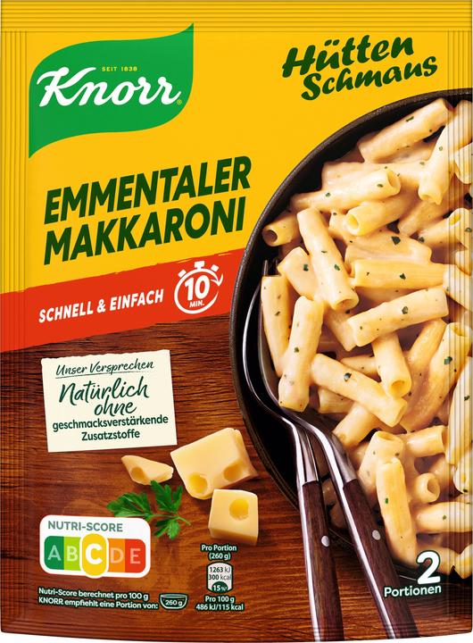 Produktbild Knorr Hüttenschmaus Emmentaler Makkaroni 151 g (151 g)