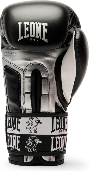 Image du produit Leone Gants de boxe Iconic Noir GN208 (14 OZ, Taille unique)