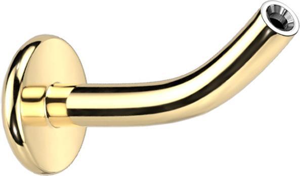 Image du produit Star Piercing Threadless Labret-Stab Banane vergoldet (Titane G23, sans laiton)