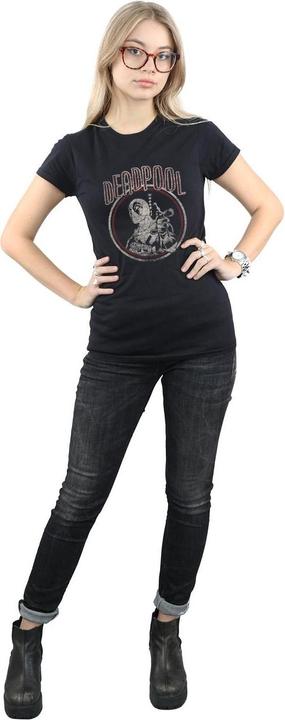 Immagine prodotto Deadpool Vintage Circle Maglietta Donna (L)